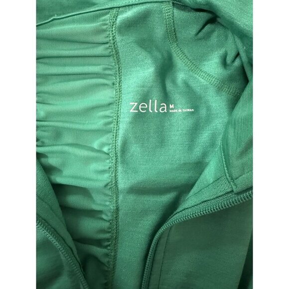 Zella Jacket Women's Size Medium Full Zip Pockets Activewear Ruched Back - Picture 3 of 4